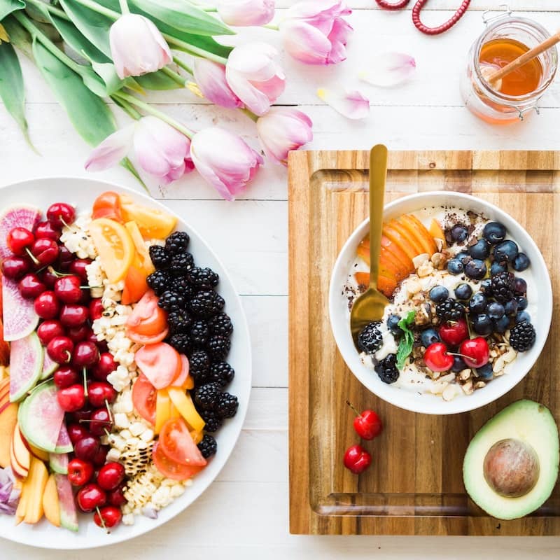 Photo of beautifully arranged food